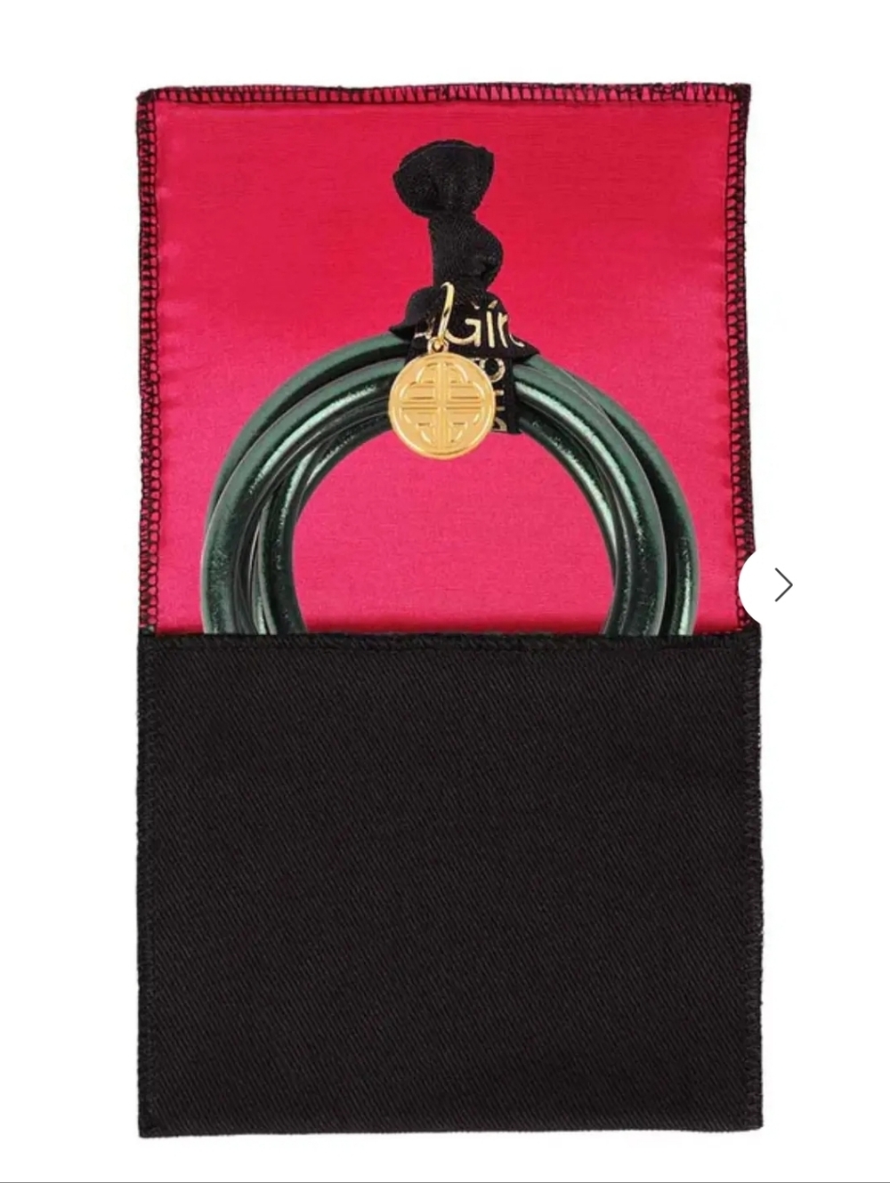 Budhagirl Black Silk Pouch - Picture 2 of 4